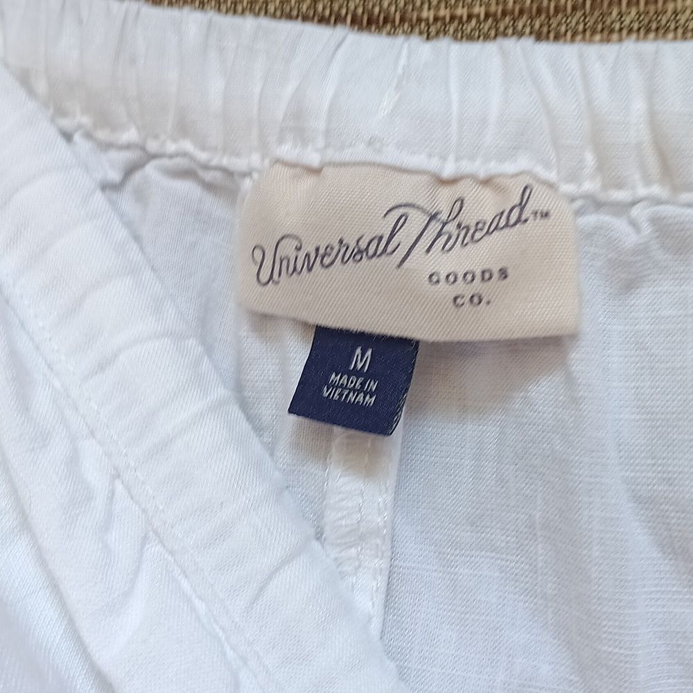 Universal Thread White A-Line Drawstring Cotton R… - image 2